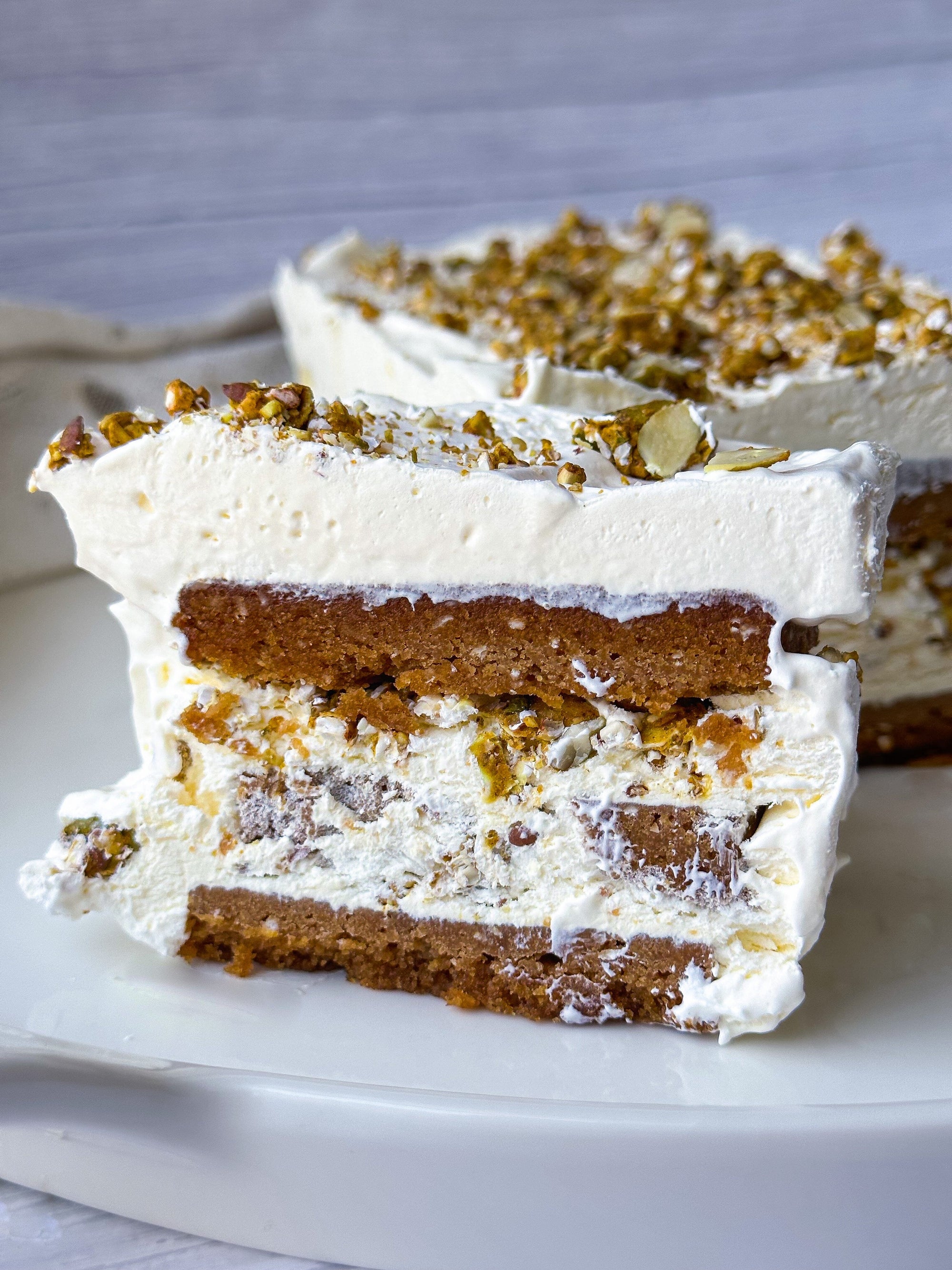 Lemon Coconut Crunch Icebox Cake